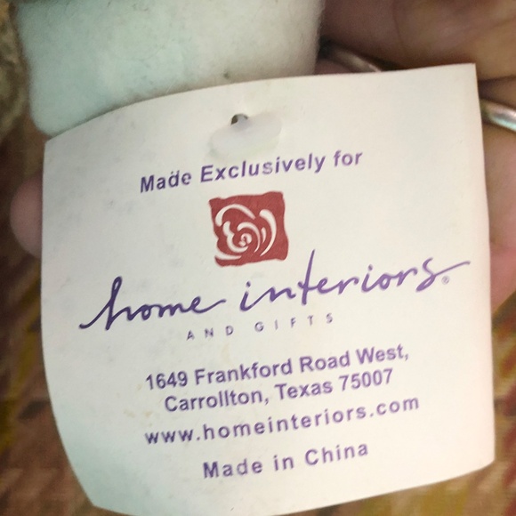 **SOLD***HOME INTERIORS Feed The Birds Sitting Plush Snowman Doll~Green/Burgundy - Picture 7 of 7